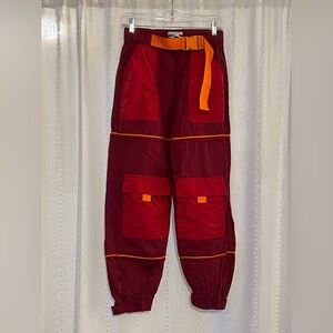 Urban Outfitters Deep Pink/Red and Orange Cargo Pants